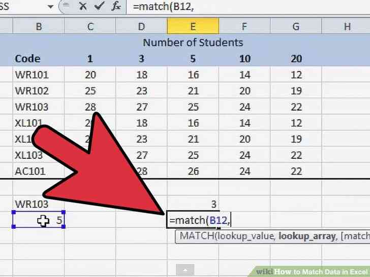 Image intitulée Match de Données dans Excel à l